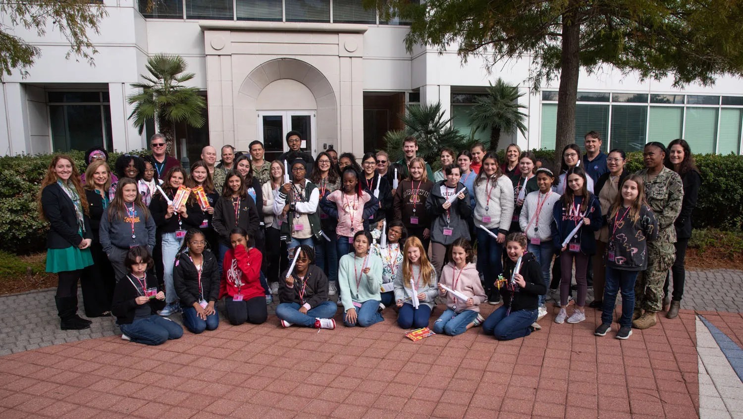 Girls exploring STEM through a NASA-supported learning activity