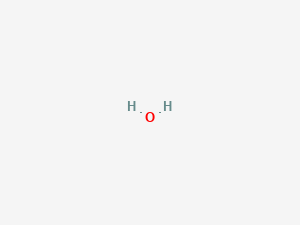 PubChem 2D structure: water